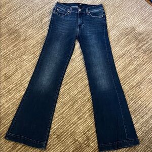 7 For All Mankind Dojo Dark Blue Flare Jeans